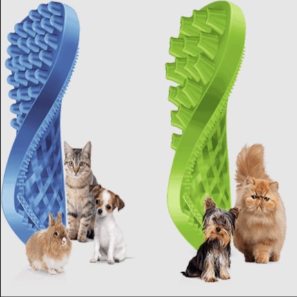 pet+me brush - blue for cats, rabbits and guinea pigs